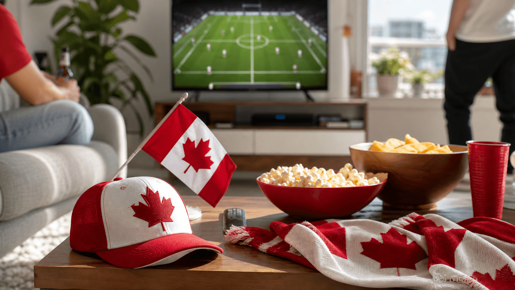 Canada 2026 fan gear banner with soccer merchandise