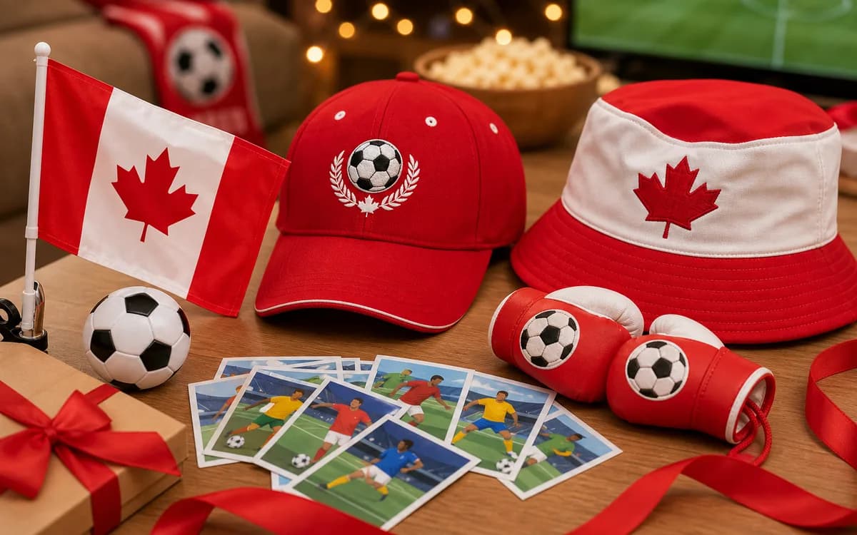 Canada souvenir mini boxing gloves for soccer fans