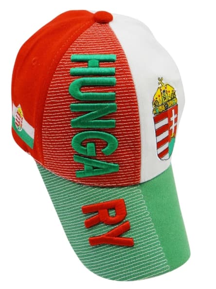 Hungary With National Football Team Flag 3d Embroidered Cap