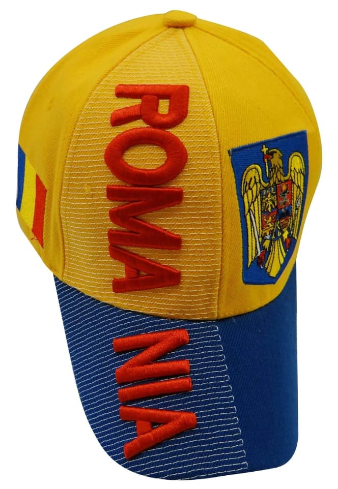 Romania Flag 3d Embroidered Cap