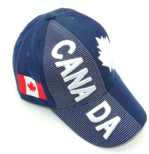Canada [blue] Flag 3d Embroidered Cap