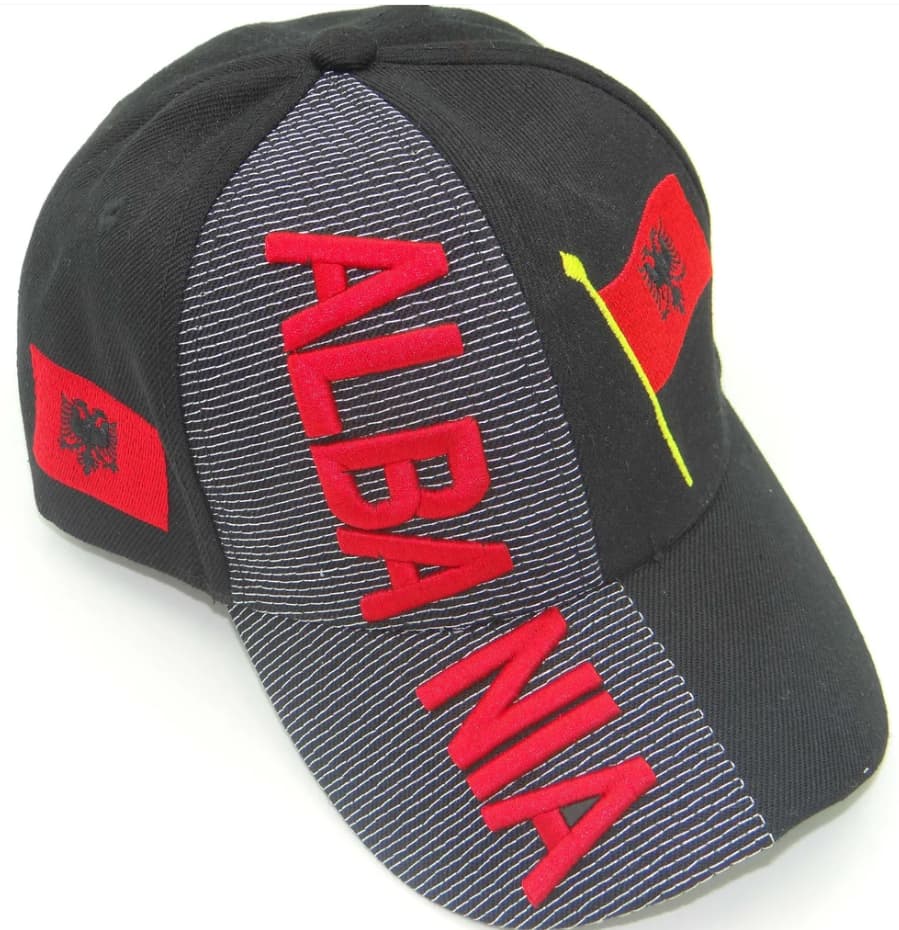 Albania Flag 3d Embroidered Cap