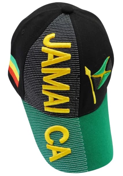 Jamaica Flag 3d Embroidered Cap