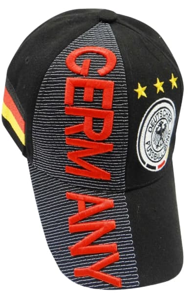Germany With National Football Team Flag 3d Embroidered Cap