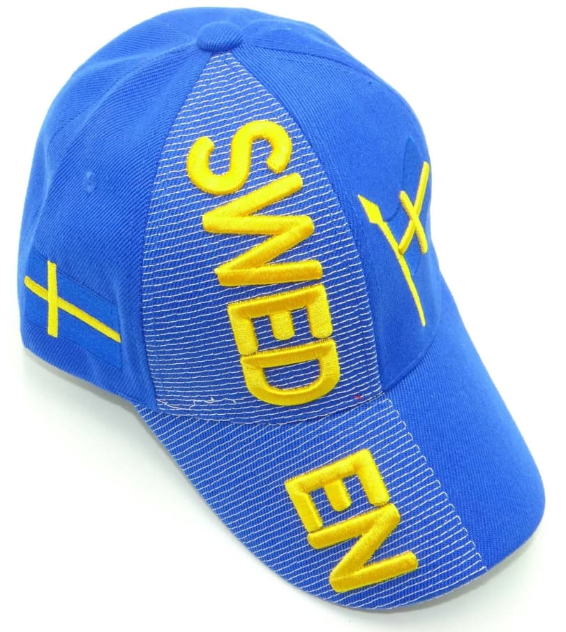 Sweden Flag 3d Embroidered Cap