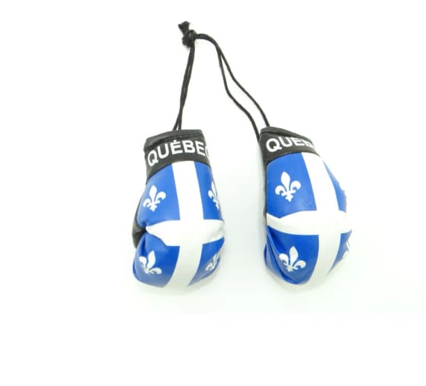 Quebec Flag Souvenir Mini Boxing Gloves