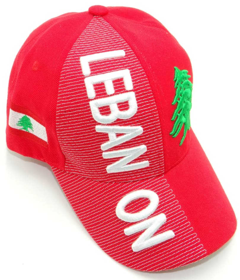 Lebanon Flag 3d Embroidered Cap