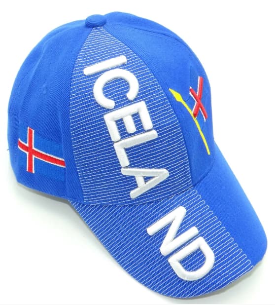 Iceland Flag 3d Embroidered Cap