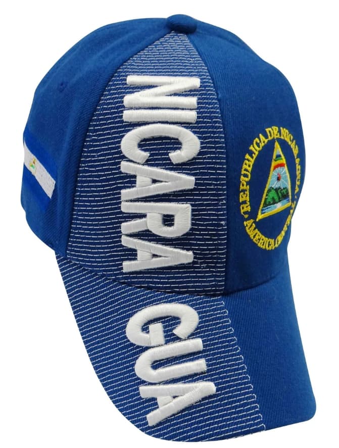 Nicaragua Flag 3d Embroidered Cap