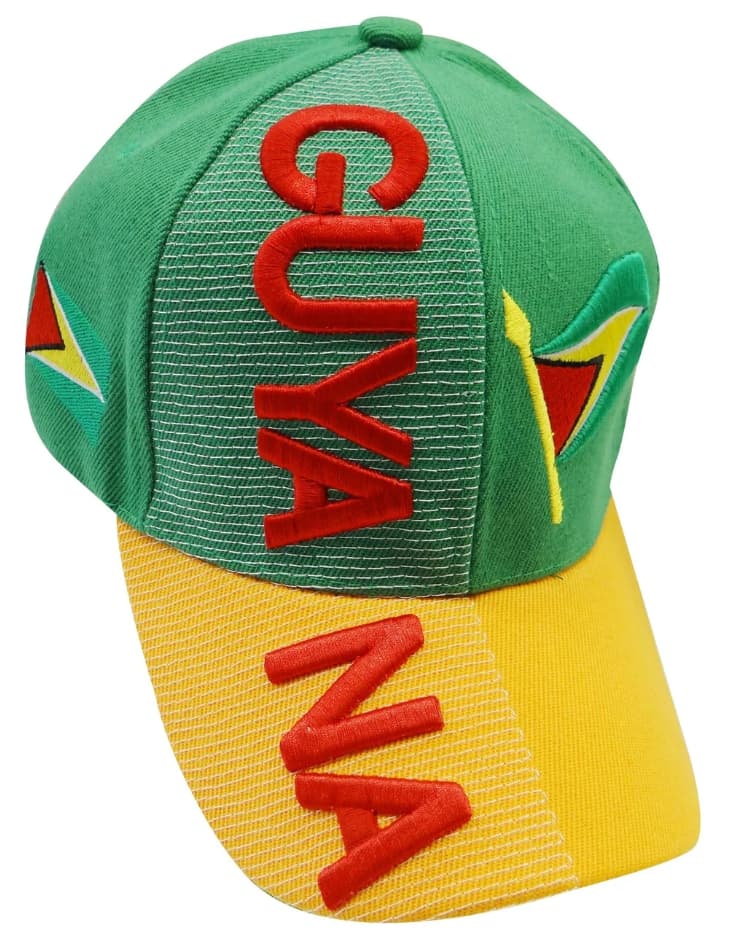 Guyana Flag 3d Embroidered Cap