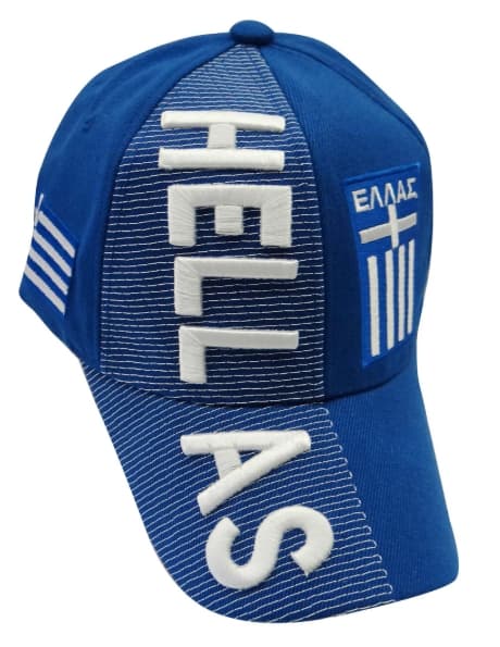 Greece Flag 3d Embroidered Cap