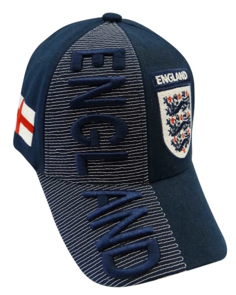 England With National Football Team Flag 3d Embroidered Cap
