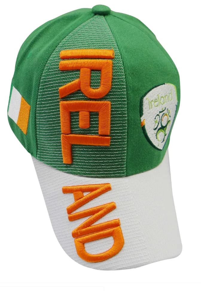 Ireland National Football Team Flag 3d Embroidered Cap