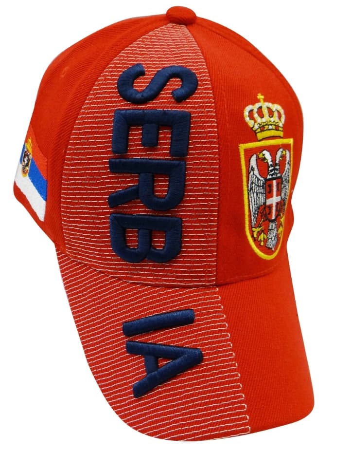 Serbia Flag 3d Embroidered Cap