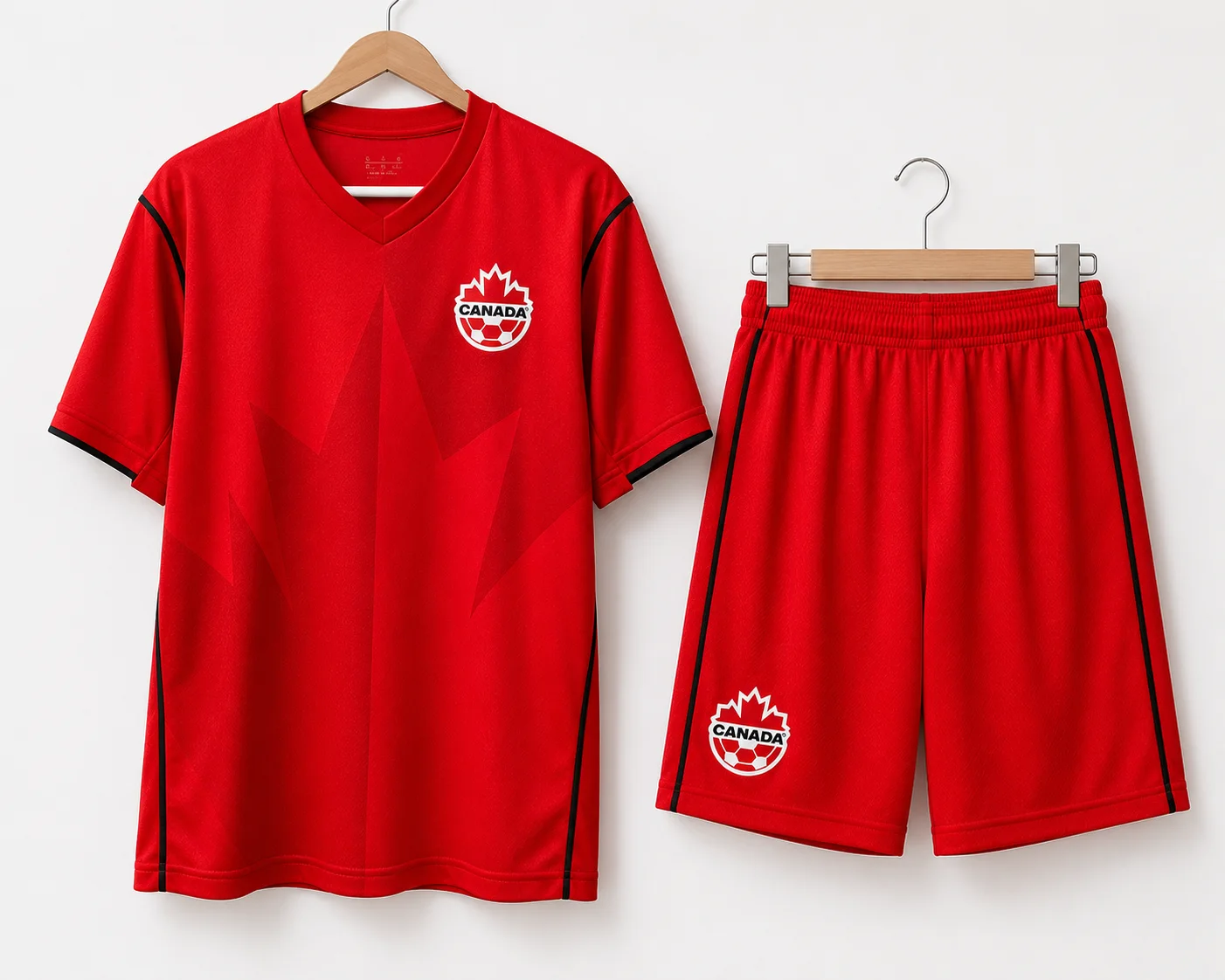 Canada Home Kit 2026 – Red Jersey + Shorts Set (Adult)