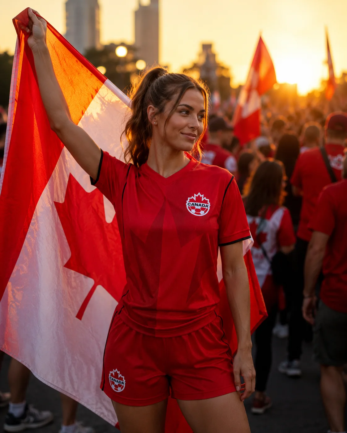 Canada Game Day Kit – Jersey Set + Cap + Car Flag