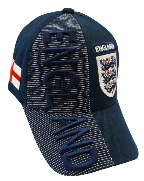 England With National Football Team Flag 3d Embroidered Cap