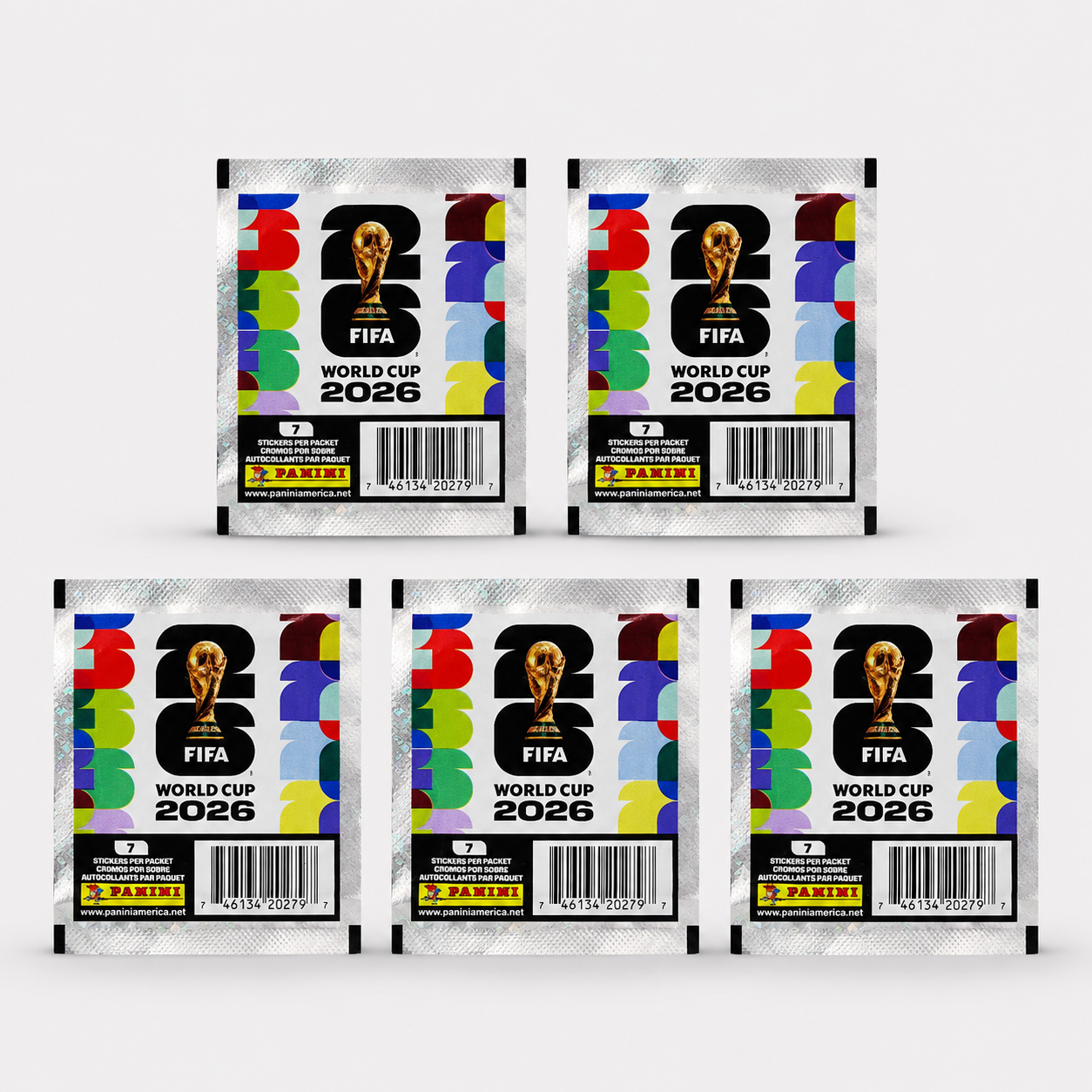 Panini FIFA World Cup 2026 Sticker Packs – 5 Pack